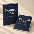 Penned by Me hardcover and paperback shown together
