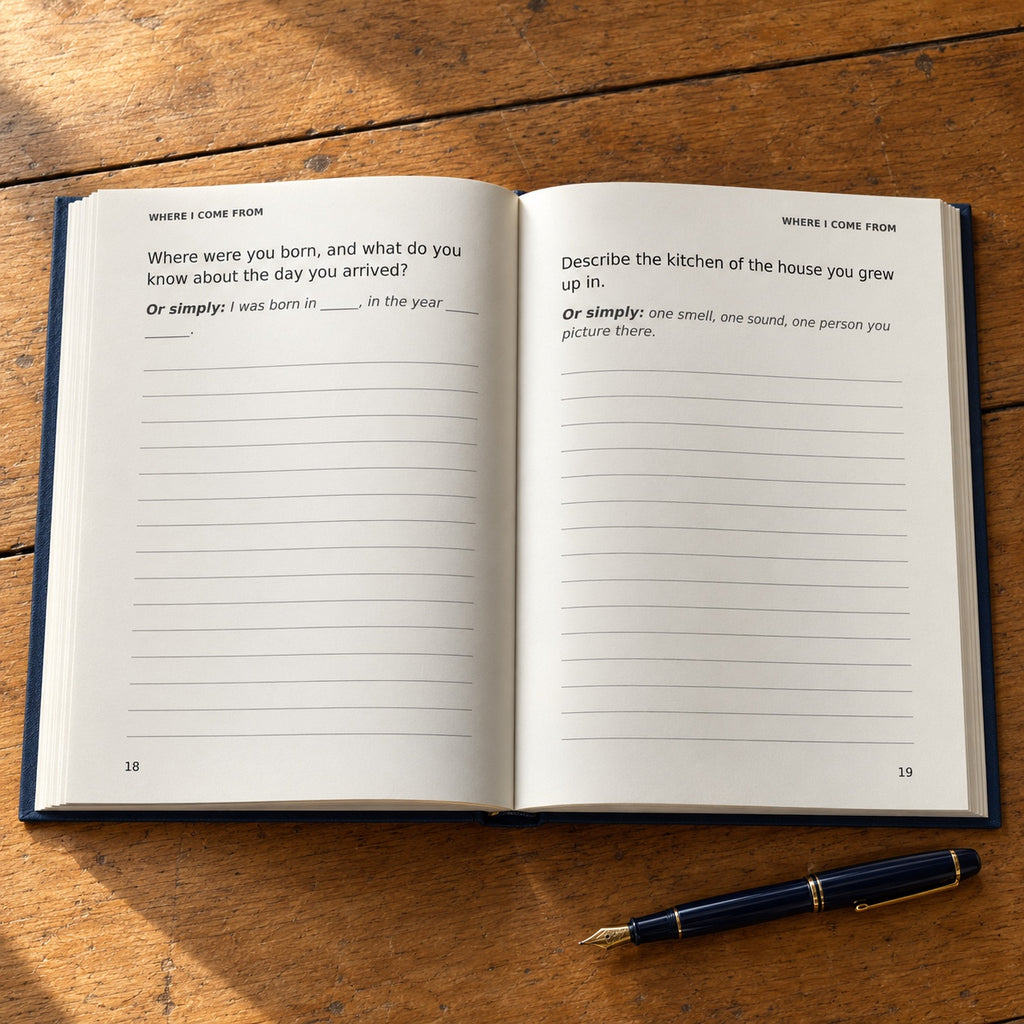 Blank Where I Come From pages 18 and 19 inside Penned by Me
